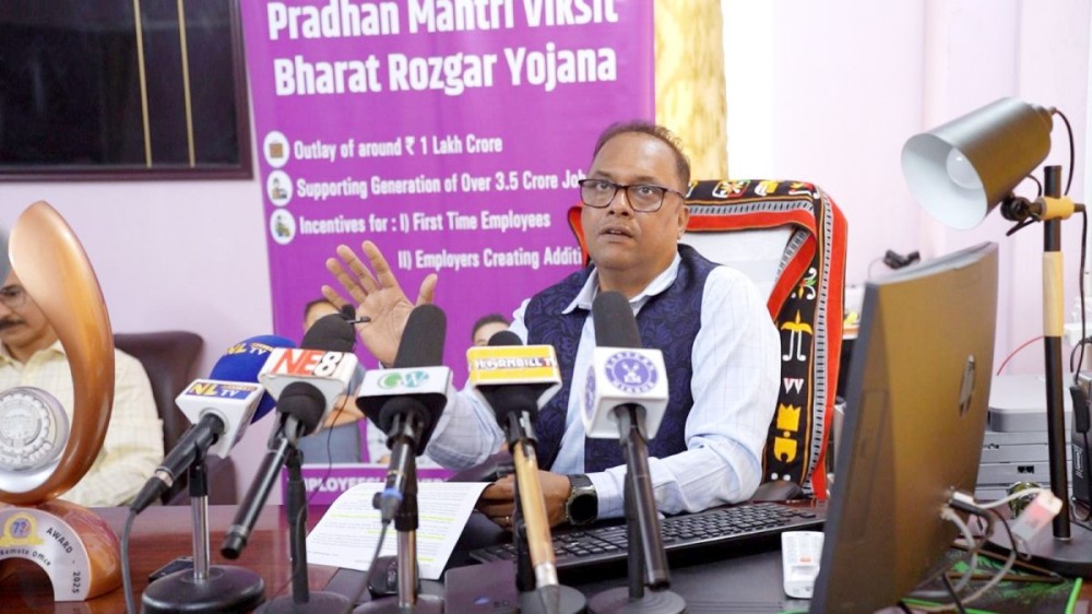 Samuel Das, Regional Provident Fund Commissioner-II, EPFO Special State Office, Dimapur, on November 4. (Morung Photo)